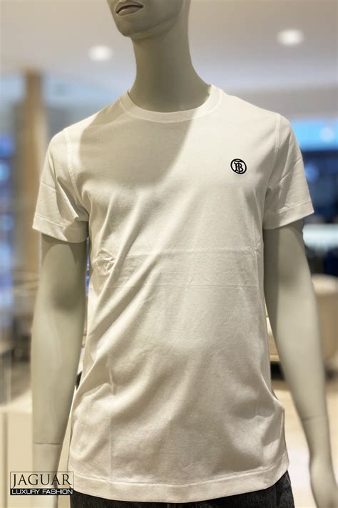 t-shirt burberry blanc|Burberry monogram motif t shirt.